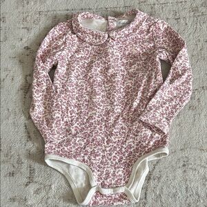 Ralph Lauren Floral Long Sleeve Baby Onesie